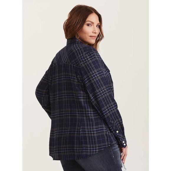 Torrid Plaid Shirt - Picture 2 of 12